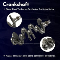 1.6 G4FD Engine Overhaul Rebuild Kit w/Head Gasket Set Timing Chain Kit Crankshaft Pistons Connecting Rod Fit For Hyundai Accent Veloster For Kia Soul Rio 1.6L 2012-2017 23510-2B000 20910-2BB03