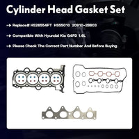 1.6 G4FD Engine Overhaul Rebuild Kit w/Head Gasket Set Timing Chain Kit Crankshaft Pistons Connecting Rod Fit For Hyundai Accent Veloster For Kia Soul Rio 1.6L 2012-2017 23510-2B000 20910-2BB03