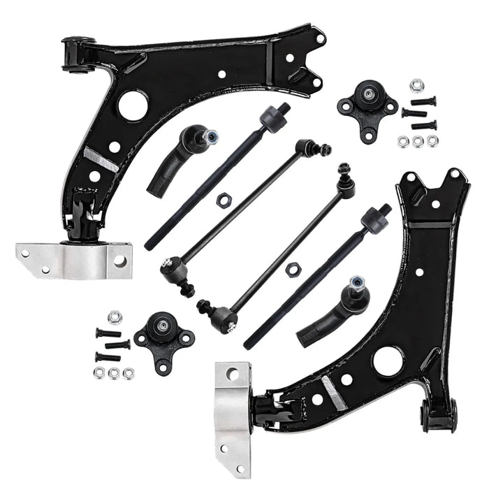 10Pcs Complete Front Suspension & Steering Replacement Kit