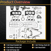 4.0L V6 Timing Chain Kit Water Oil Pump Fit Toyota Tacoma Tundra 4Runner