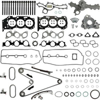 1GR-FE Engine Overhaul Rebuild Kit Head Gasket Set Timing Chain Kit W/Water Pump & Oil Pump Fit For Toyota 4Runner Tacoma Tundra FJ Cruiser 4.0L 2003-2015 DOHC 1GRFE 1610009471,13506-AD010,HS26330PT