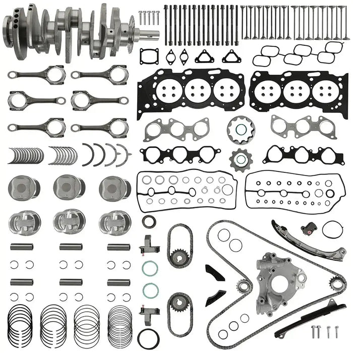 1GR-FE 4.0L Engine Rebuild Kit with crankshaft, pistons, timing chain, oil pump & complete gaskets Fits Toyota 4Runner FJ Cruiser Tacoma Tundra