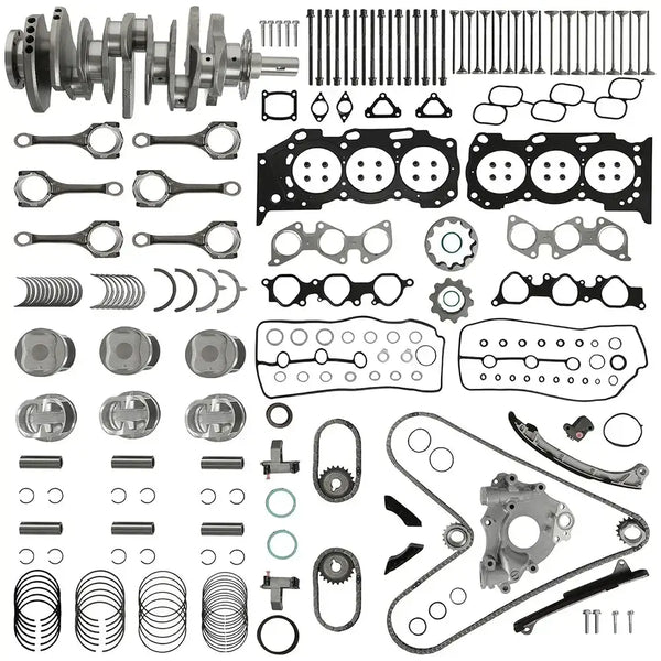 1GR-FE 4.0L Engine Rebuild Kit with crankshaft, pistons, timing chain, oil pump & complete gaskets Fits Toyota 4Runner FJ Cruiser Tacoma Tundra