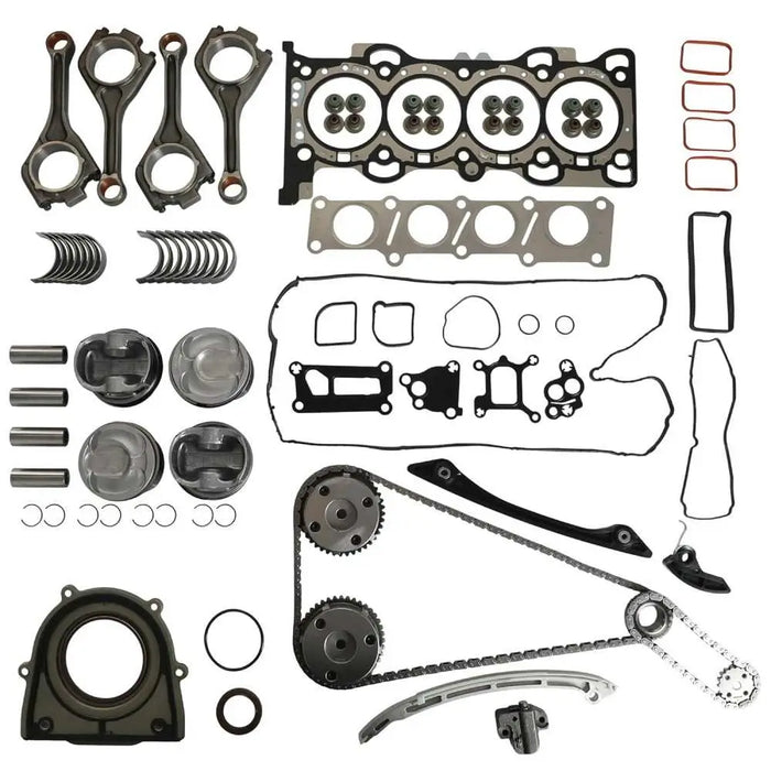 2.0L Engine Rebuild Kit Head Gasket Piston Timing Chain VVT Gear Jaguar Land Rover