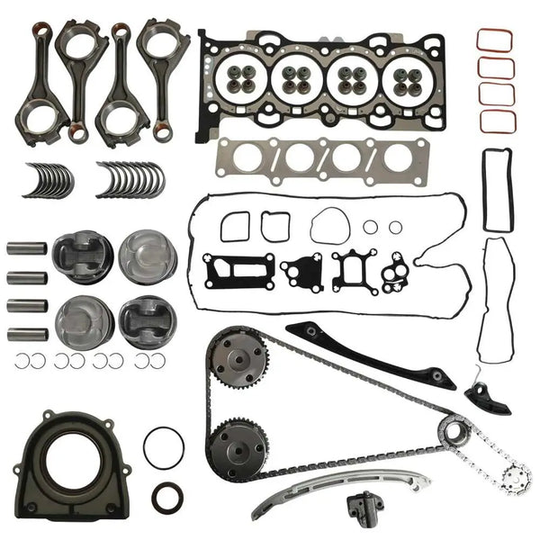 2.0L Engine Rebuild Kit Head Gasket Piston Timing Chain VVT Gear Jaguar Land Rover