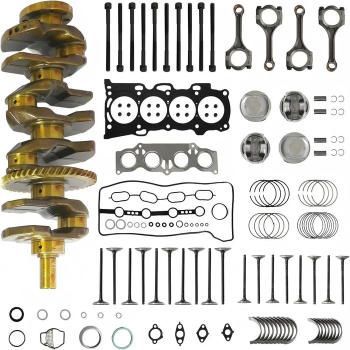 2AZ-FE 2.4L Engine Rebuild Kit, includes crankshaft, pistons, rods, bearings and gaskets. 