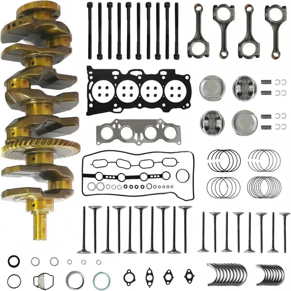 2AZ-FE 2.4L Engine Rebuild Kit, includes crankshaft, pistons, rods, bearings and gaskets. 