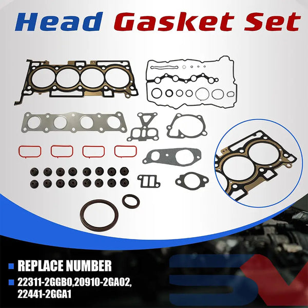 2.4L Theta II Full Rebuild Kit Crankshaft Pistons Timing VVT Kit Hyundai Sonata Kia Sportage