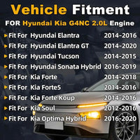 G4NC 2.0L Full Engine Rebuild Kit Crankshaft Piston Rod Bearings Valves