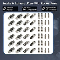 24Pcs Intake & Exhaust Lifters With Rocker Arms Fit For Chrysler Pacifica Dodge Durango Jeep Wrangler Grand Cherokee Ram ProMaster 1500 3.6L 2016-2024 5047896AD 5047979AA 05184296AH 68245463AA