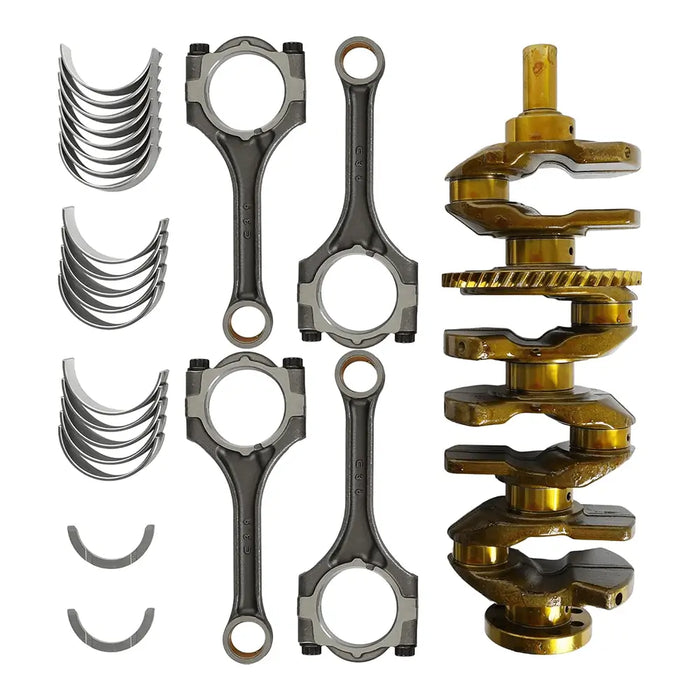 2AZ-FE 2.4 Engine Crankshaft w/Rod & Main Bearings Connecting Rod Fits For Toyota Corolla Scion Tc Xb Lexus HS250h 2.4L 2001-2015 13401-28030 13201-29685-A0 11711-28010