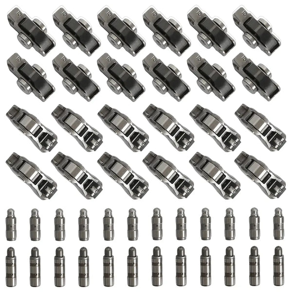 3.6L Intake & Exhaust Lifters Rocker Arms 24Pcs Fit for Dodge Challenger Charger Journey Chrysler 300 Jeep Wrangler Ram 1500 3.6L 2016-2024 5047979AA, 05047896AD, 68245463AA, 05184296AH, 05184332AA