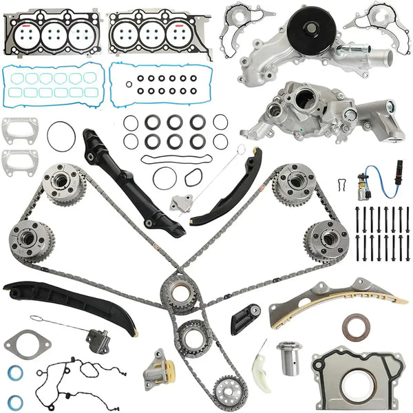 3.6 Pentastar Full Engine Rebuild Kit Timing Chain VVT Water Pump Oil Pump Head Gaskets