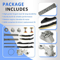 31036S Timing Chain Kit w/Water Pump For Ford F150 2011-2013 Mustang 2011-2014 5.0L 302CID V8 Coyote Engines BR3Z-6L266-F BR3Z-6K254-B FR3Z-6K255-B BR3Z8501H BR3Z8501C AW6701
