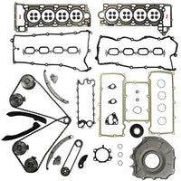 508PS AJ133 5.0L Engine Overhaul Rebuild Kit Head Gasket Set Timing Chain Kit & VVT Fit for Land Rover Range Rover Jaguar F-Pace XK/XKR/XKR-S Xeyo 2014-2020 LR032048 LR072638 LR078819