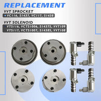 90738S Timing Chain Kit VVT Sprocket Solenoid Ford Edge Explorer Mustang Lincoln MKX 3.5 3.7 Ti-VCT