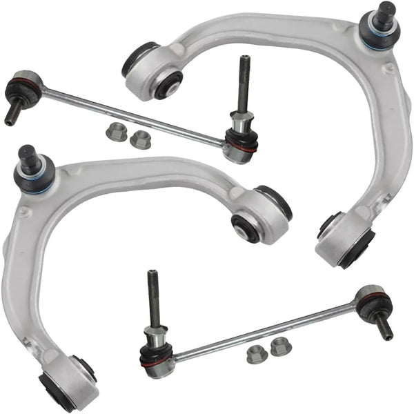 4Pcs Front Upper Control Arm & Sway Bar Link Kit For BMW 3.0L 2007-2019