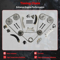 3.6L Timing Chain Kit With VVT Sprocket Solenoid Water/Oil Pump Fit For Buick Cadillac Chevrolet GMC Enclave Allure Acadia Traverse Pontiac Saab Saturn Suzuki 3.0L 2008-2016 9-0753S