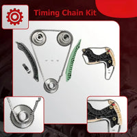 Engine Timing Chain Kit w/Camshaft VVT Sprockets & Head Gasket Set Fit For Mercedes-Benz M271 W204 C180 C200 C250 E200 E250 SLK200 SLK250 1.8L 2009-2016 2710501500 2710161520 0009931078