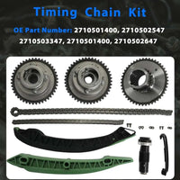 Engine Overhaul Cylinder Head Gasket Set W/Head Bolt Timing Chain Kit & Camshaft Adjuster Con-Rod & Main Bearing Fit For Mercedes M271 W203 W204 E250 C250 C200 SLK200 SLK250 1.8L 2012-2015