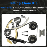 Timing Chain Kit w/VVT Sprocket Head Gasket Set w/Bolt Piston Ring Set Con-Rod Fit For GM Regal Sport Impala Verano Equinox Terrain La Crosse Malibu 2.2L 2.4L 2011-2017 HS26517PT HS54874