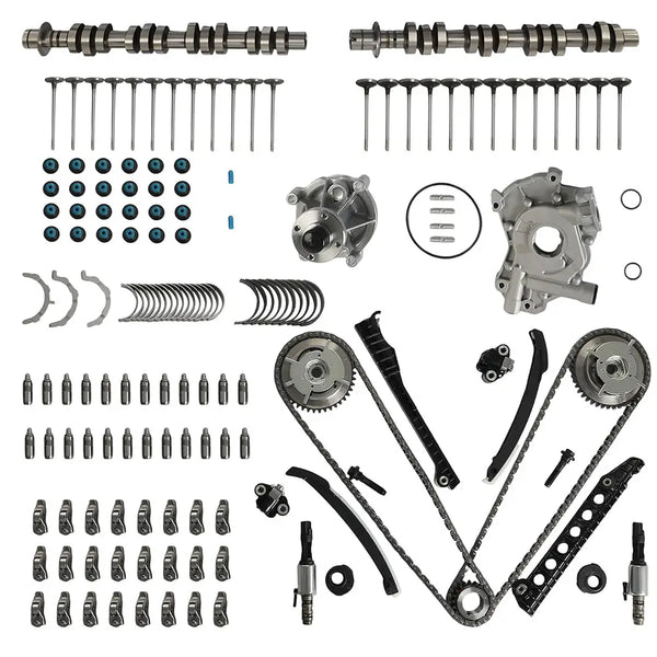 5.4L 3V SOHC Full Overhaul Kit Camshaft Timing Chain Oil Water Pump Ford F150 Navigator