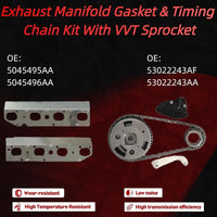 5.7L Hemi Engine Rebuild Kit, includes camshaft, MDS lifters, timing chain, oil pump, water pump Fits Dodge Ram 1500, Durango, Chrysler Aspen.