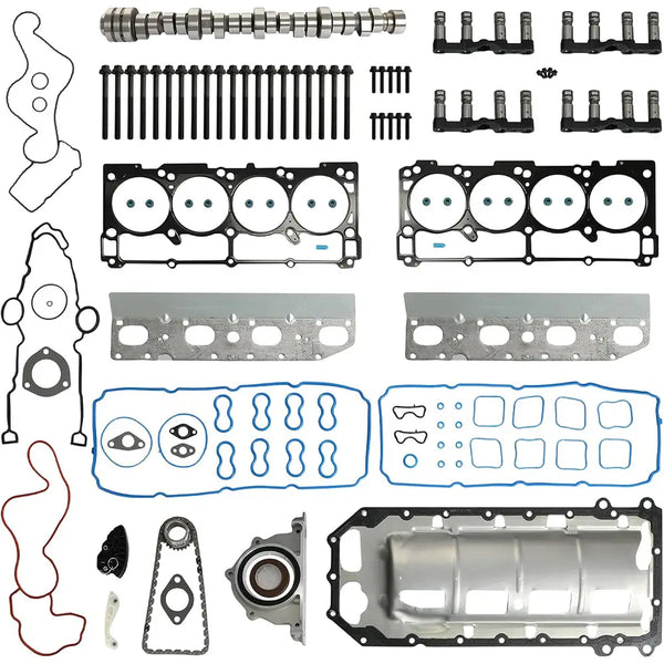 5.7L HEMI MDS Overhaul Kit Camshaft Lifters Timing Chain Head Gasket Dodge Charger Ram1500