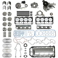 5.7 Engine Rebuild Kit w/Water Pump Piston Timing Chain Kit 