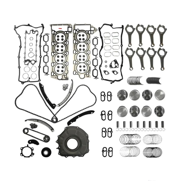 Engine timing chain,pistons,connecting rods head gasket set for Jaguar Land Rover AJ133 5.0L V8.OE LR032048,LR011995