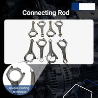 Engine timing chain,pistons,connecting rods head gasket set for Jaguar Land Rover AJ133 5.0L V8.OE LR032048,LR011995