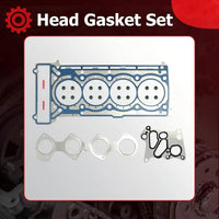 Engine Timing Chain Kit w/Camshaft VVT Sprockets & Head Gasket Set Fit For Mercedes-Benz M271 W204 C180 C200 C250 E200 E250 SLK200 SLK250 1.8L 2009-2016 2710501500 2710161520 0009931078