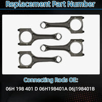 21mm Piston Con-Rods Set Head Gasket Kit Fits for Audi VW 2.0 08-17
