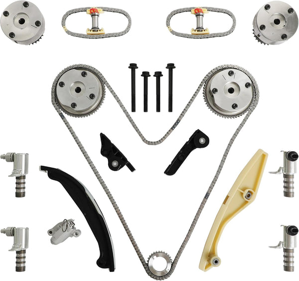 YIDEZU 90738S Timing Chain Kit w/VVT Sprocket For Ford F150 3.5L 3.7L 11-19