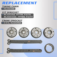 YIDEZU 31079S Timing Chain Kit w/VVT For Ford F150 17-21 3.5L V6