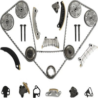 3.6L Timing Chain Kit With VVT Sprocket Solenoid Water/Oil Pump Fit For Buick Cadillac Chevrolet GMC Enclave Allure Acadia Traverse Pontiac Saab Saturn Suzuki 3.0L 2008-2016 9-0753S