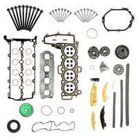 204DTA 204DTD AJ20D4 Full Gasket Set Timing Chain Kit Intake/Exhuast Valve Fit For Jaguar E-PACE X540 XE X760 Land Rover Discovery V Range Rover Sport Evoque 2.0T Diesel 2014-2020