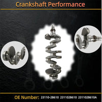 G4FD 1.6L Full Engine Rebuild Kit Crankshaft Pistons Timing Chain Hyundai Accent Veloster Kia Rio Soul