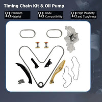 9-0738S 3.5 3.7 Timing Chain Kit W/Water Pump Fit For Ford Edge Explorer Taurus Police Taurus Flex Lincoln MKS MKZ MKX Continental 3.5L 3.7L 2011-2019 AW6348 AA5Z8501C BL3Z-6268-A AT4Z-6268-A