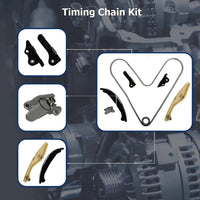 9-0738S 3.5 3.7 Timing Chain Kit W/Water Pump Fit For Ford Edge Explorer Taurus Police Taurus Flex Lincoln MKS MKZ MKX Continental 3.5L 3.7L 2011-2019 AW6348 AA5Z8501C BL3Z-6268-A AT4Z-6268-A