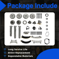 9-0753S Timing Chain Kit w/VVT Sprockets Fit For GM 3.0L 3.6L 2007-2016 | For Chevrolet Equinox For GMC Acadia For Cadillac CTS SRX For Buick Enclave 3.0L 3.6L 2007-2016 9-0753S 12606653 12626161