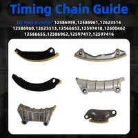 9-0753S Timing Chain Kit w/VVT Sprockets Fit For GM 3.0L 3.6L 2007-2016 | For Chevrolet Equinox For GMC Acadia For Cadillac CTS SRX For Buick Enclave 3.0L 3.6L 2007-2016 9-0753S 12606653 12626161