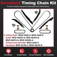 YIDEZU 5.0 Engine Full Gasket & Timing Chain Kit w/Bolts Fit Ford F-150 11-12