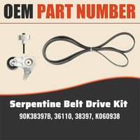 9-0753S Timing Chain Kit VVT Sprocket Valve Water Pump Serpentine Belt Kit Buick Enclave GMC Acadia