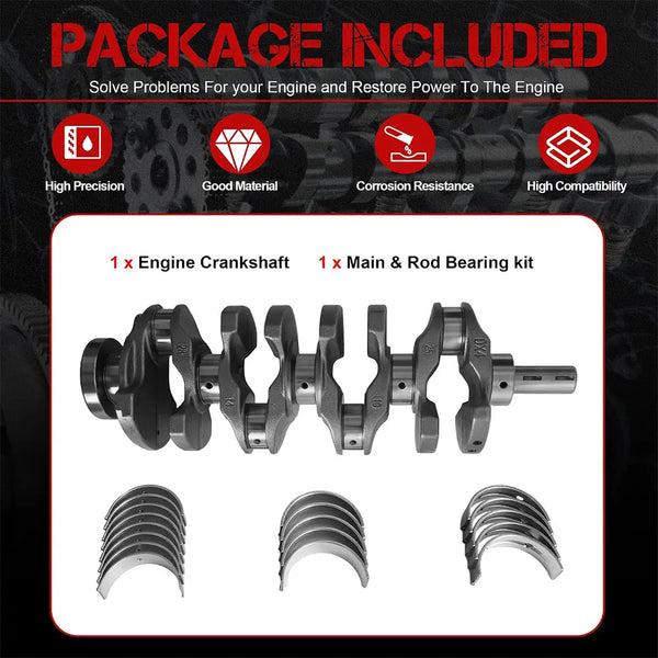 All-In-One Crank & Bearing Service Package For Professional Mechanic & DIY Korean Car Rebuild