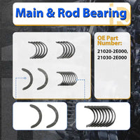 G4NA 2.0L Crankshaft Connecting Rod Bearing Kit OE 623V6-2EH00 Hyundai Tucson Kia Soul Forte