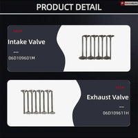 EA888 Gen2 2.0T Overhaul Kit 06H107065AM 21mm Piston Timing Chain Audi A3 TT VW GTI Tiguan