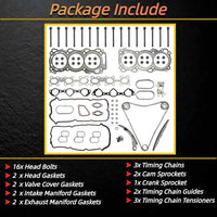 4.0L V6 Timing Chain Kit Head Gasket Set Fit Nissan Frontier Xterra Pathfinder