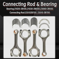 G4FJ 1.6L Full Engine Rebuild Kit with Crankshaft Timing VVT Head Gaskets Bearings