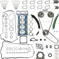 Engine Overhaul Cylinder Head Gasket Set W/Head Bolt Timing Chain Kit & Camshaft Adjuster Con-Rod & Main Bearing Fit For Mercedes M271 W203 W204 E250 C250 C200 SLK200 SLK250 1.8L 2012-2015